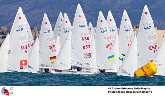 470 Women’s fleet, day 2 - 44th Trofeo Princesa Sofia Mapfre © Jesus Renedo / Sofia Mapfre http://www.sailingstock.com